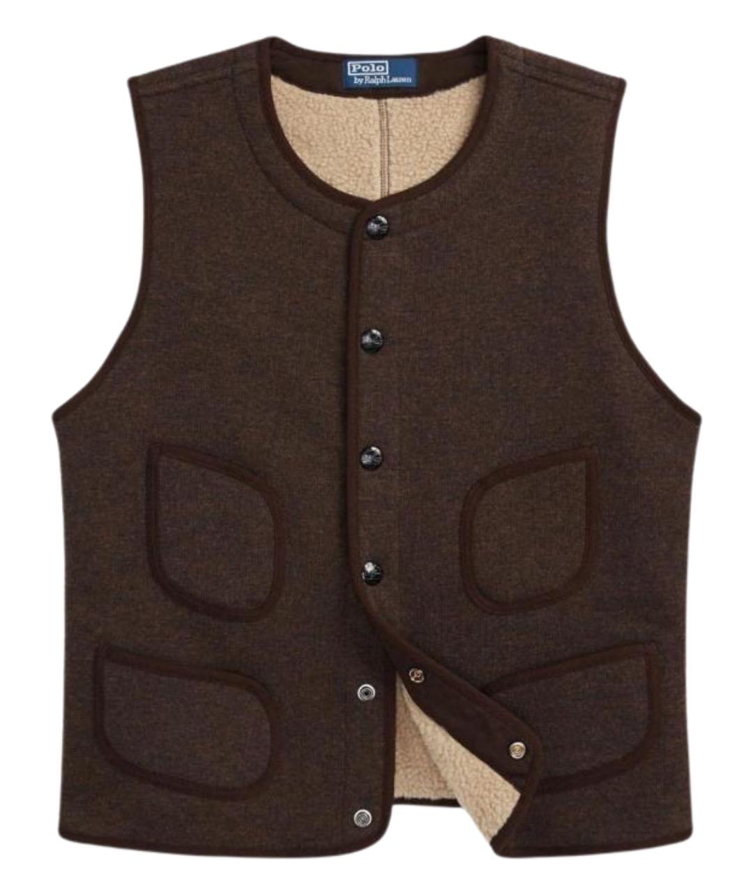 POLO RALPH LAUREN Коричневый жилет, фото 1