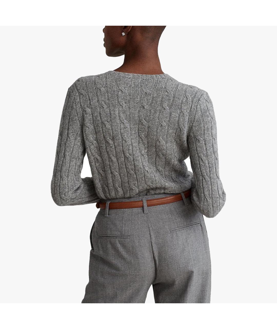 POLO RALPH LAUREN Серый хлопковый джемпер / свитер, фото 4