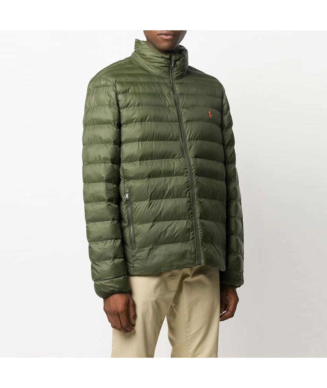 POLO RALPH LAUREN Зеленый пуховик, фото 4