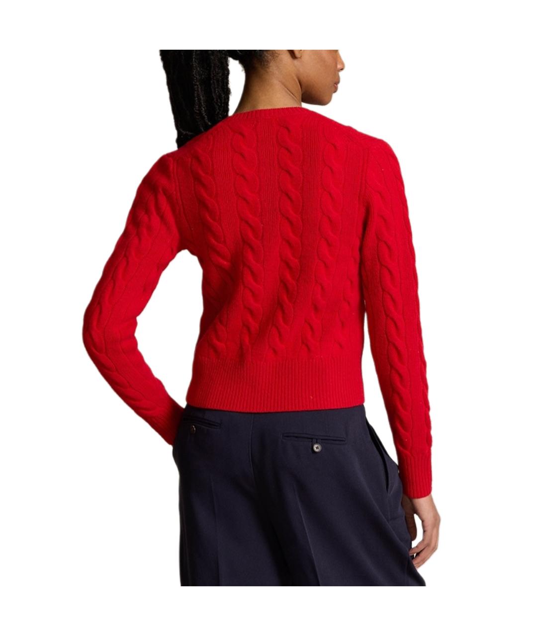 POLO RALPH LAUREN Красный хлопковый кардиган, фото 4