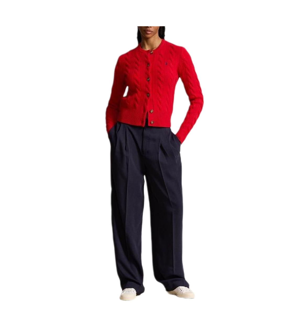 POLO RALPH LAUREN Красный хлопковый кардиган, фото 2