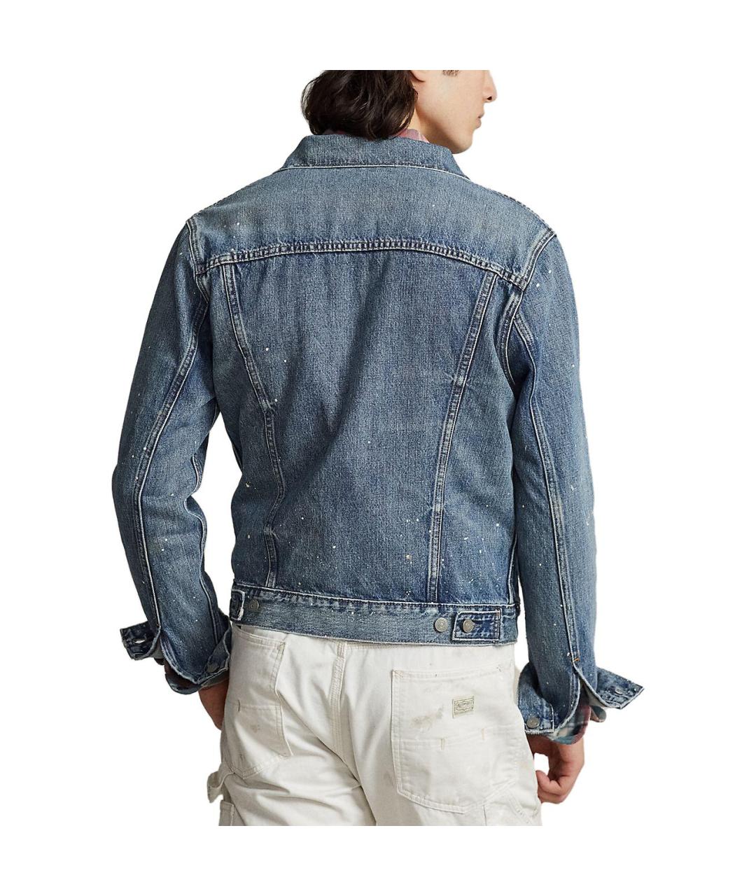 POLO RALPH LAUREN Синяя хлопковая куртка, фото 5