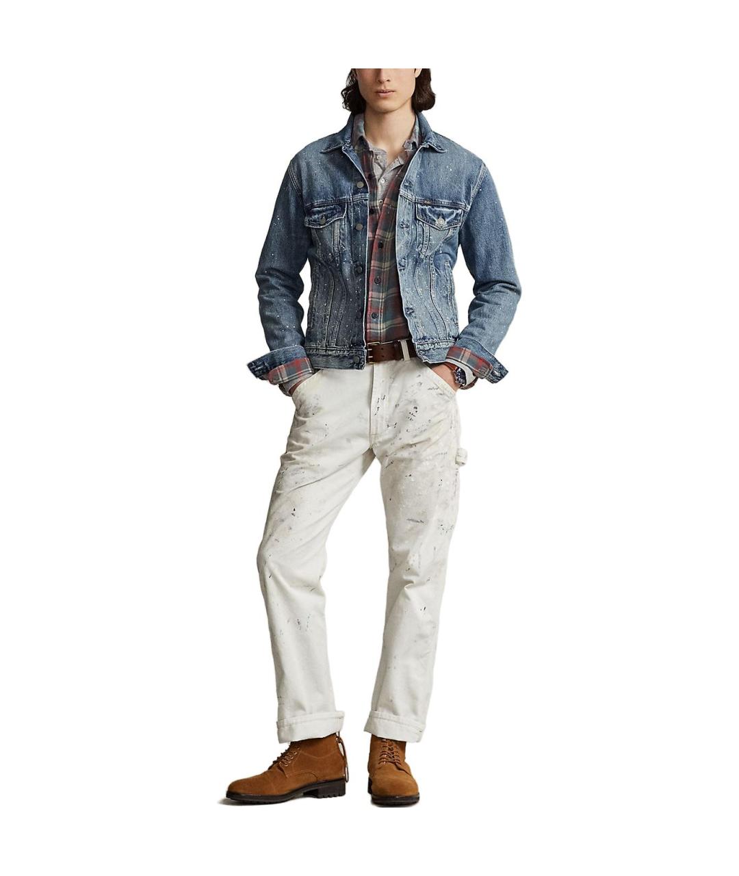 POLO RALPH LAUREN Синяя хлопковая куртка, фото 3