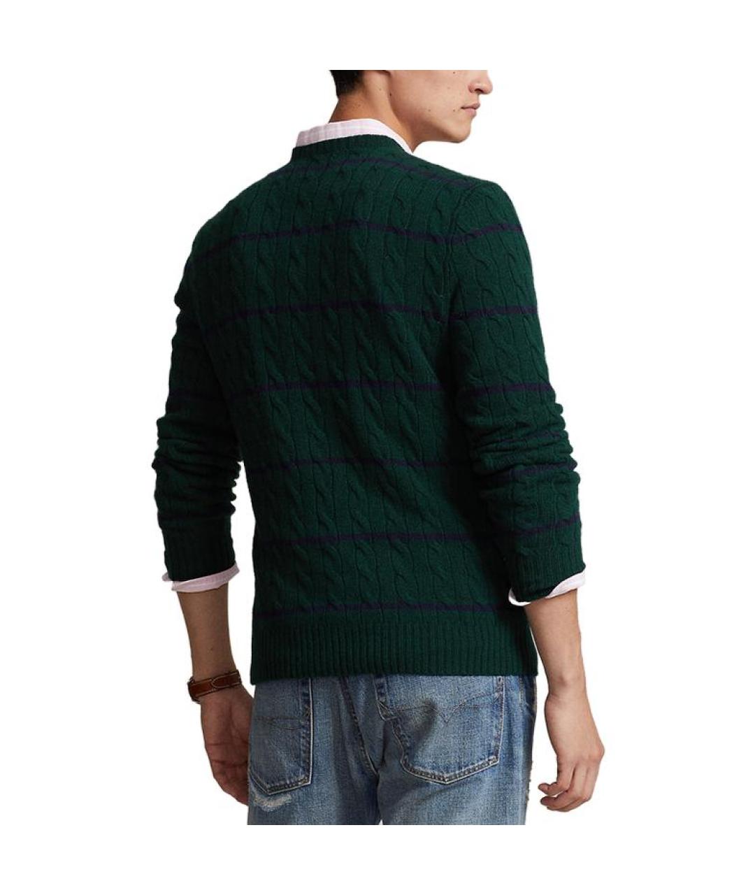 POLO RALPH LAUREN Зеленый джемпер / свитер, фото 3