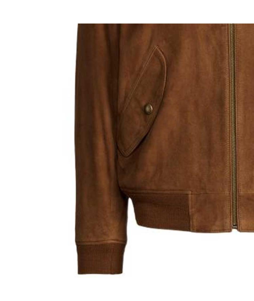 POLO RALPH LAUREN Коричневая замшевая куртка, фото 5