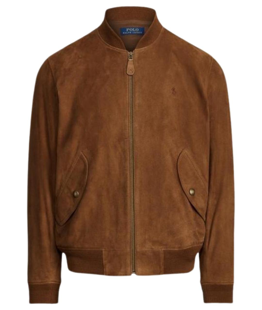 POLO RALPH LAUREN Коричневая замшевая куртка, фото 1