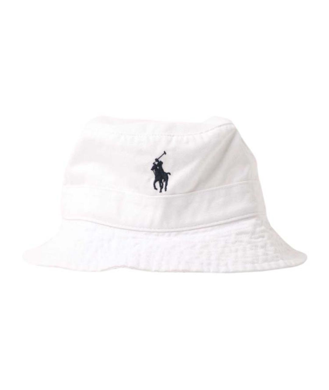POLO RALPH LAUREN Белая хлопковая панама, фото 1