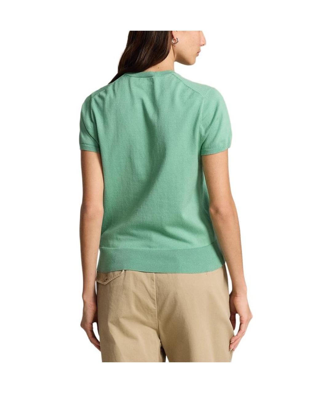 POLO RALPH LAUREN Зеленый джемпер / свитер, фото 3