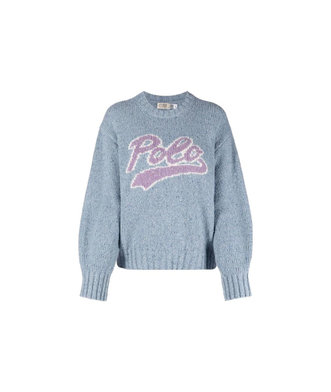 POLO RALPH LAUREN Синий шерстяной джемпер / свитер, фото 1