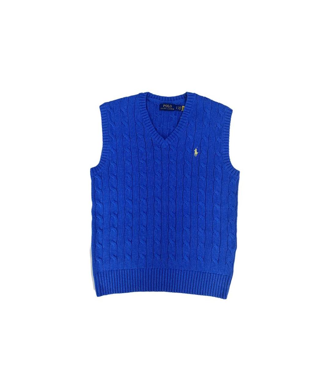 POLO RALPH LAUREN Синяя хлопковая жилетка, фото 1