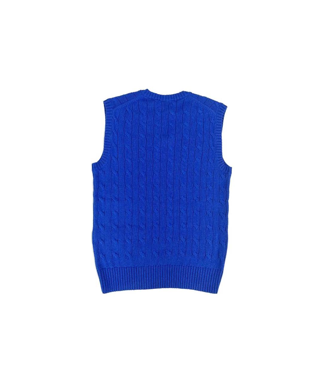 POLO RALPH LAUREN Синяя хлопковая жилетка, фото 2