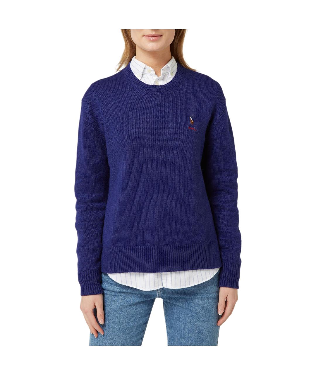 POLO RALPH LAUREN Темно-синий джемпер / свитер, фото 4