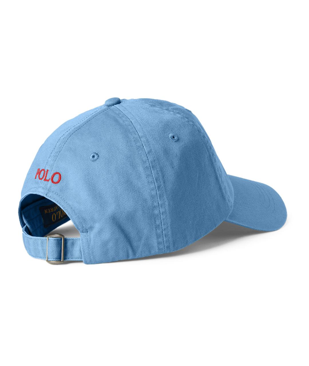 POLO RALPH LAUREN Голубая хлопковая кепка, фото 2