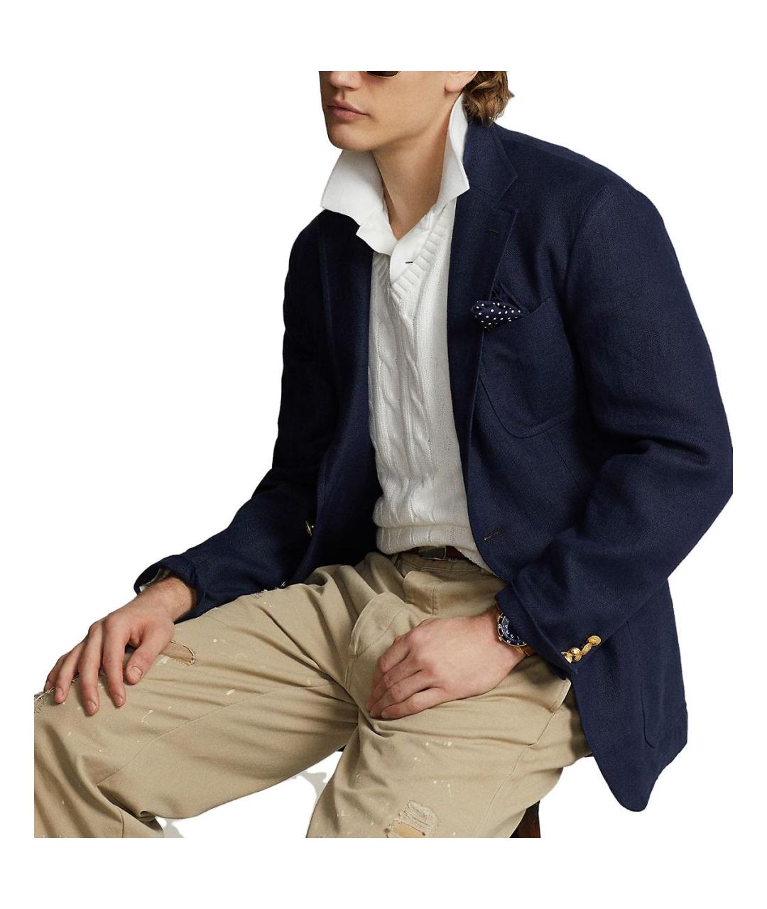 POLO RALPH LAUREN Белая хлопковая жилетка, фото 4