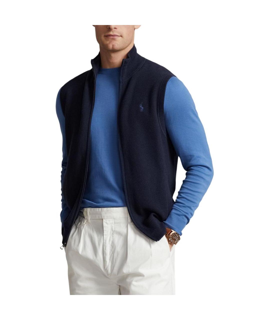 POLO RALPH LAUREN Темно-синяя жилетка, фото 4
