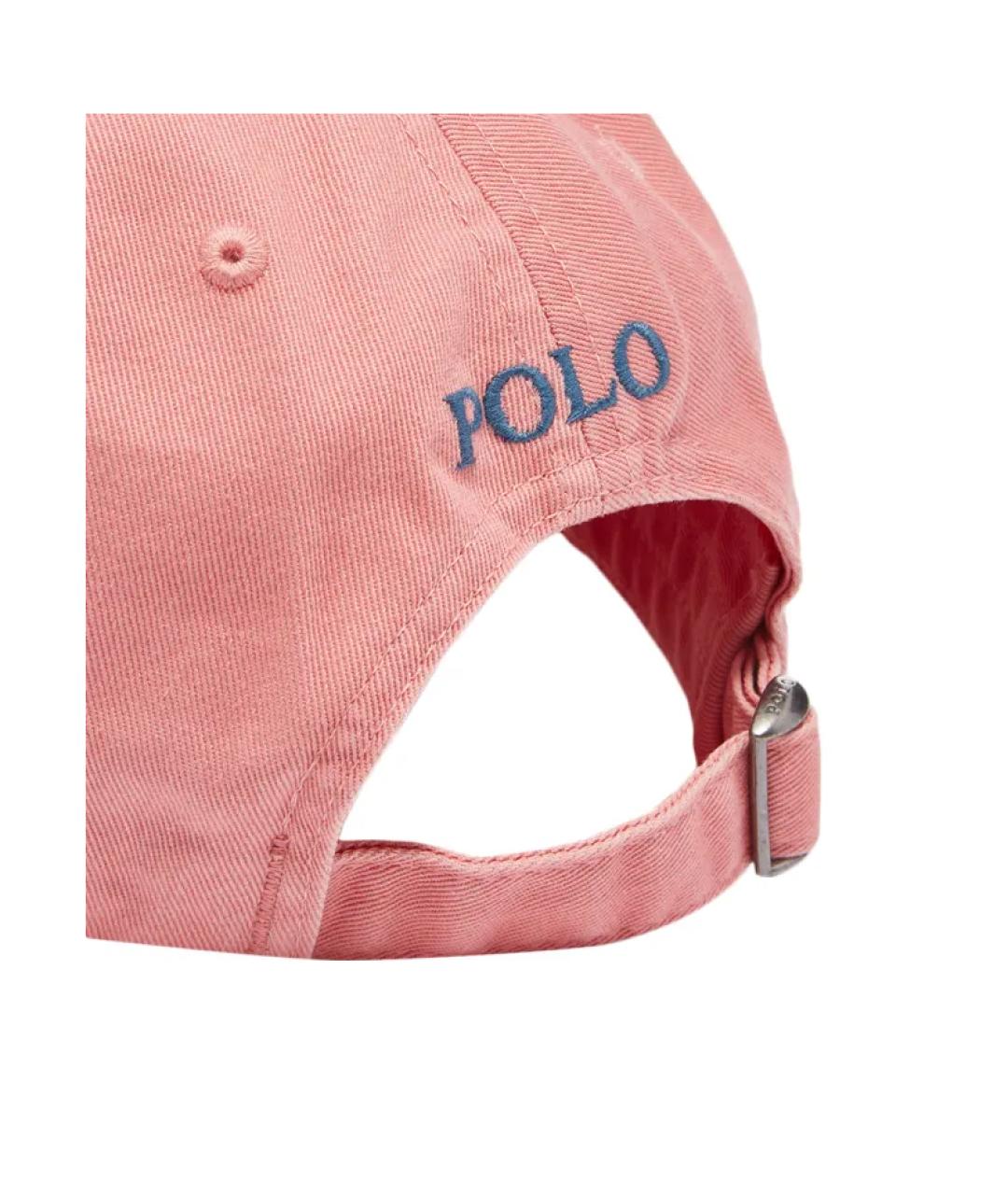 POLO RALPH LAUREN Розовая хлопковая кепка, фото 3