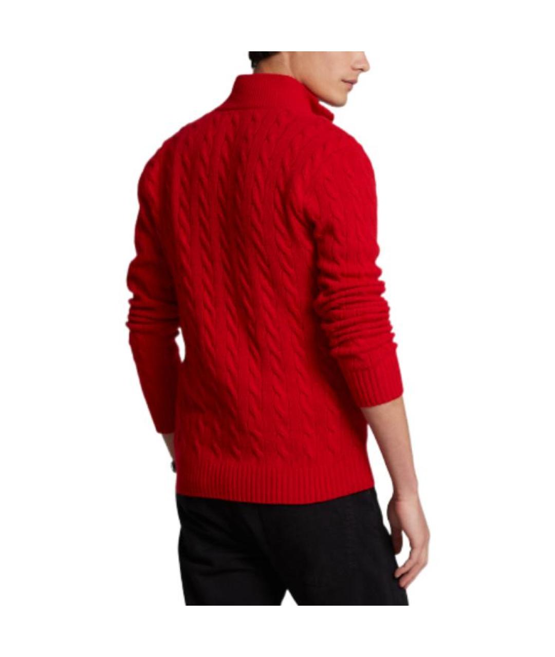 POLO RALPH LAUREN Красный хлопковый джемпер / свитер, фото 3