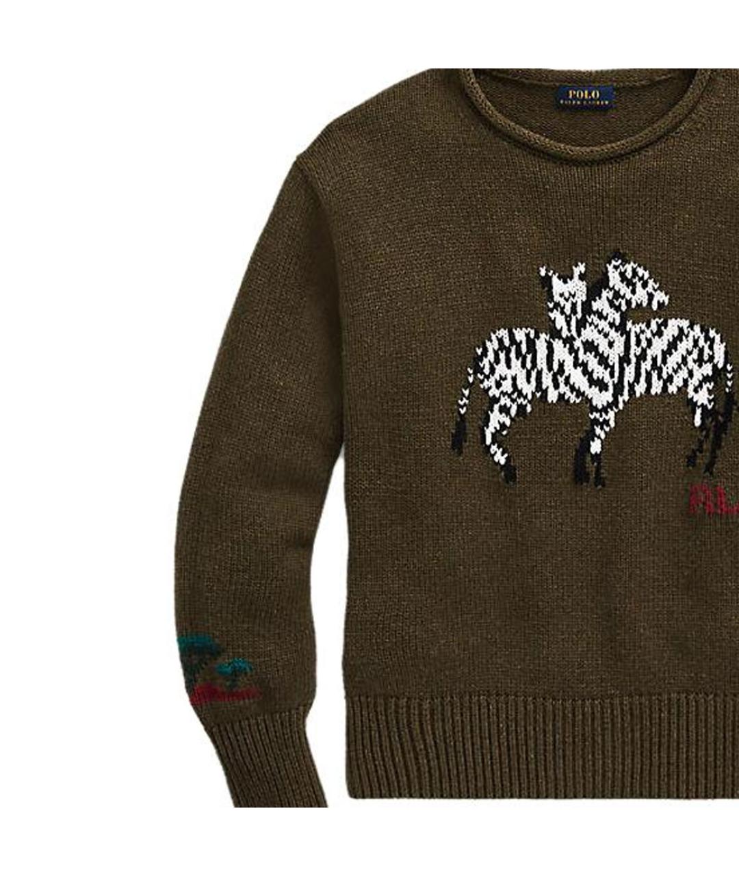 POLO RALPH LAUREN Зеленый джемпер / свитер, фото 5