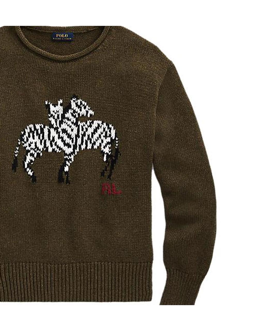 POLO RALPH LAUREN Зеленый джемпер / свитер, фото 6
