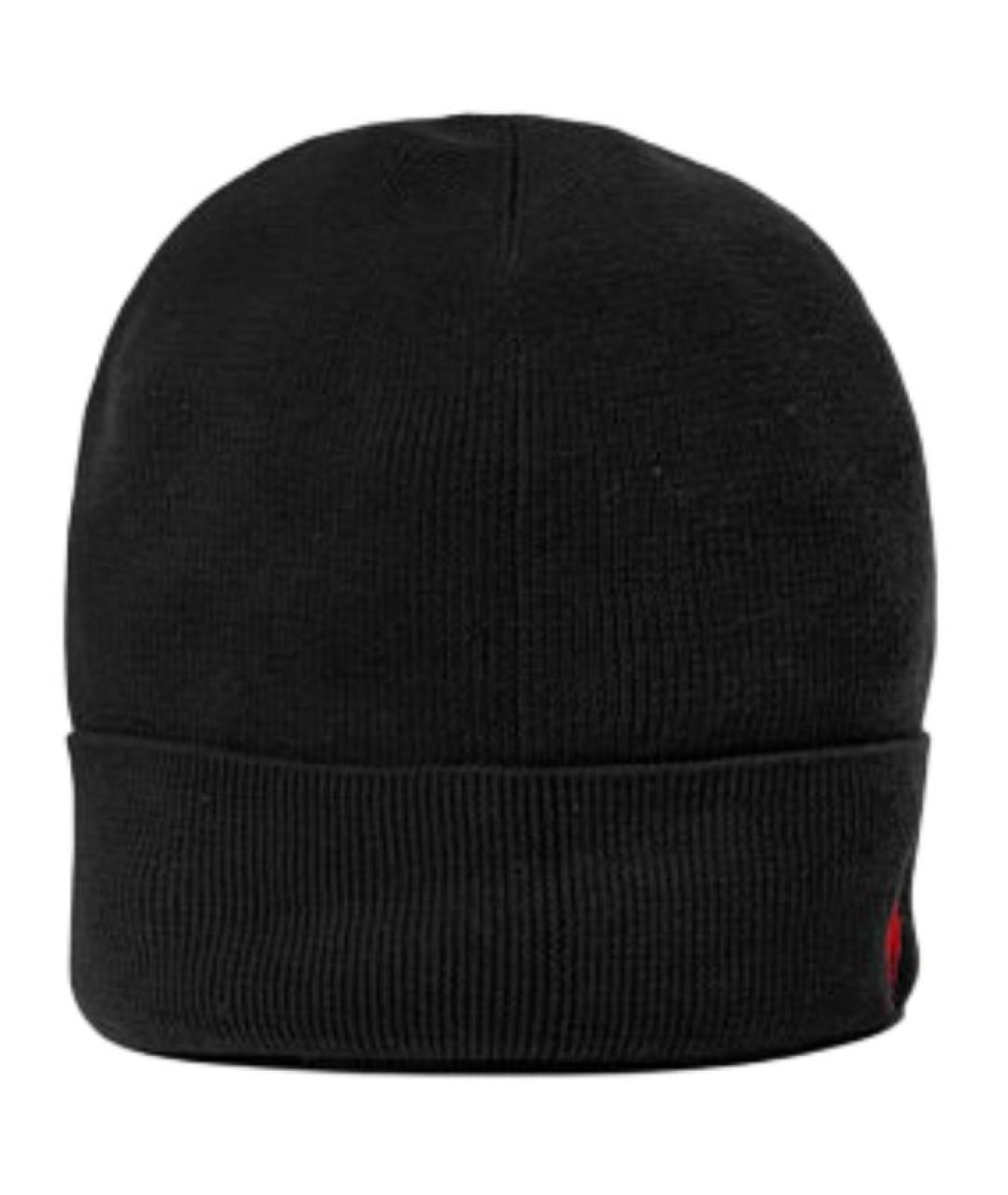 POLO RALPH LAUREN Черная хлопковая шапка, фото 2
