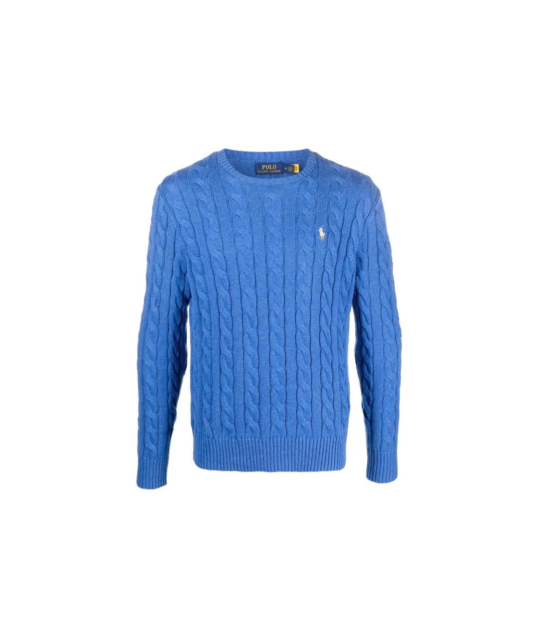 POLO RALPH LAUREN Синий хлопковый джемпер / свитер, фото 5