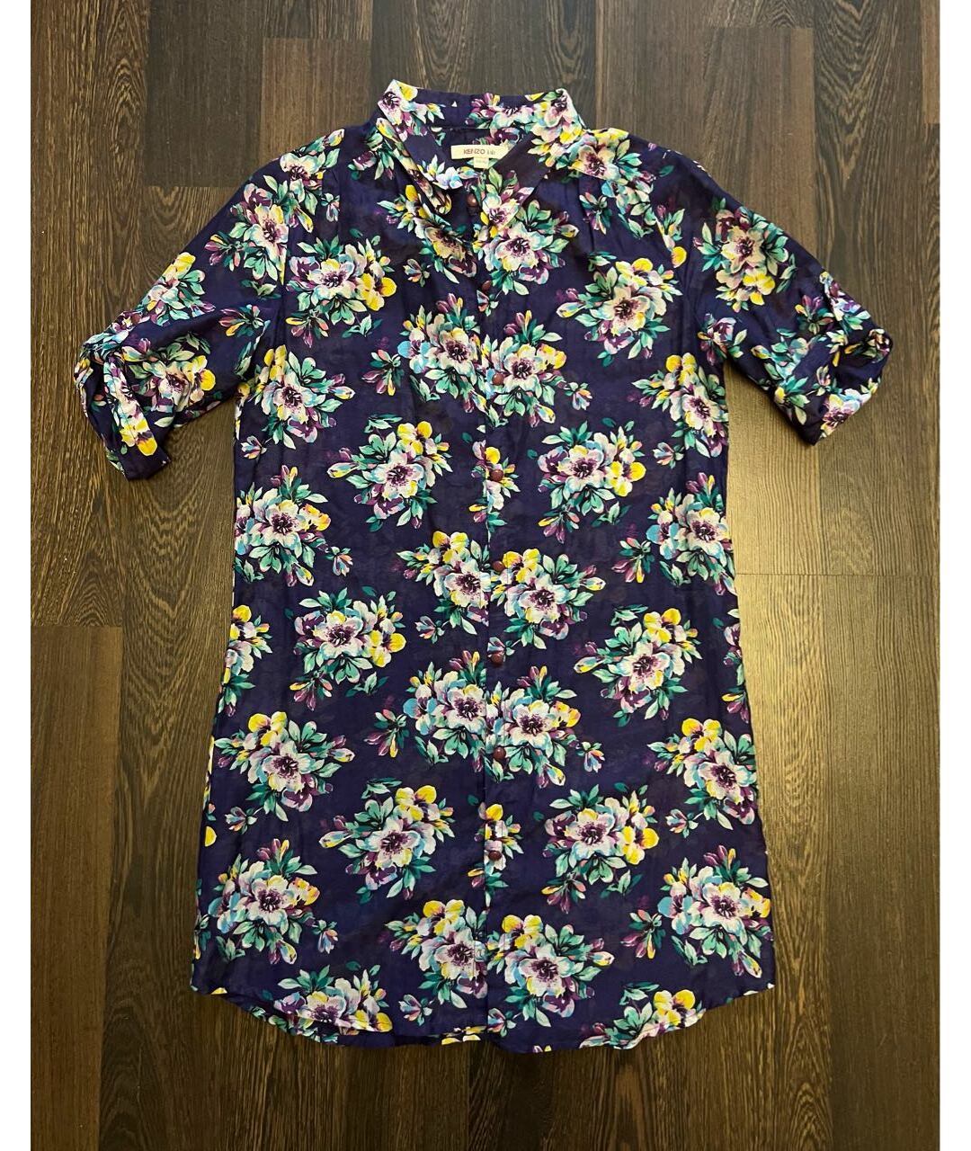 KENZO Мульти хлопковая рубашка/блузка, фото 5