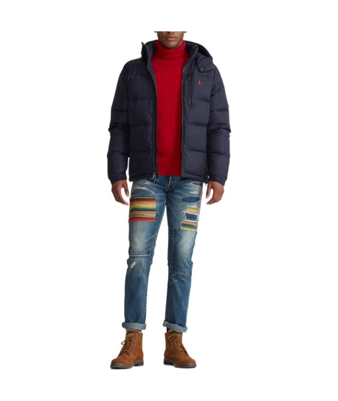 POLO RALPH LAUREN Темно-синий пуховик, фото 3