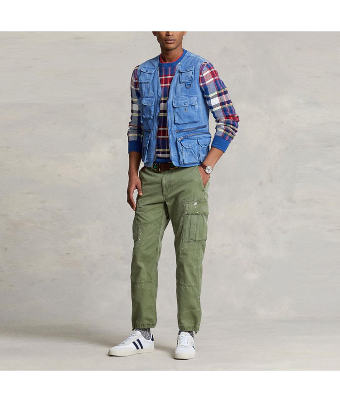 POLO RALPH LAUREN Синий хлопковый жилет, фото 2