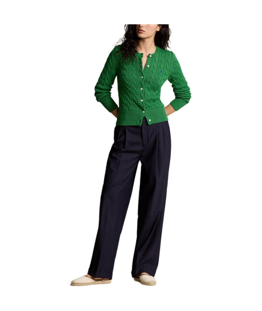 POLO RALPH LAUREN Зеленый джемпер / свитер, фото 2