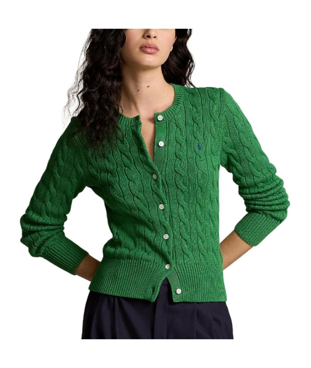 POLO RALPH LAUREN Зеленый джемпер / свитер, фото 3