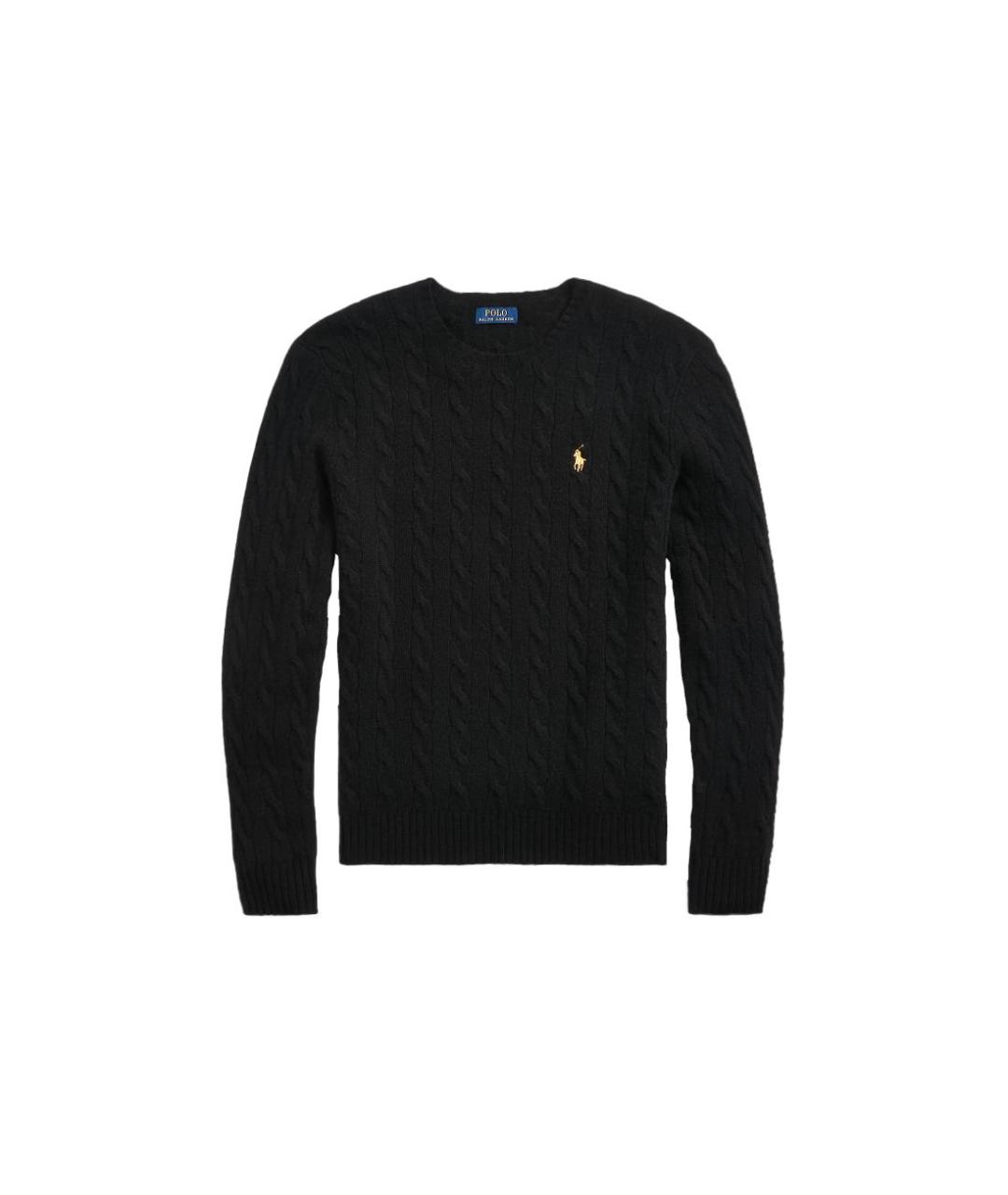 POLO RALPH LAUREN Черный хлопковый джемпер / свитер, фото 1