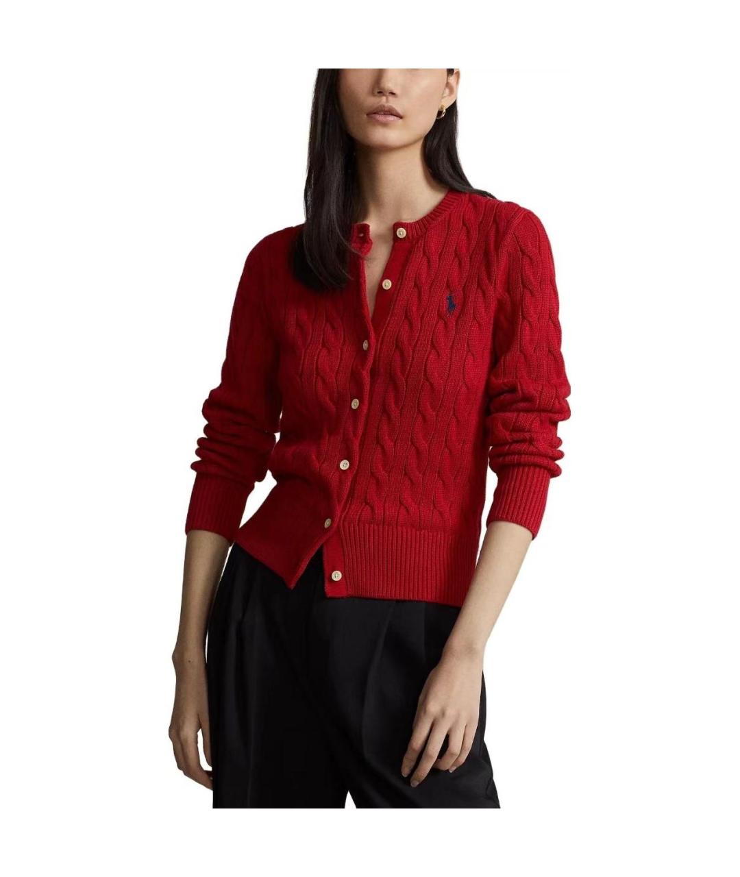 POLO RALPH LAUREN Красный кардиган, фото 2