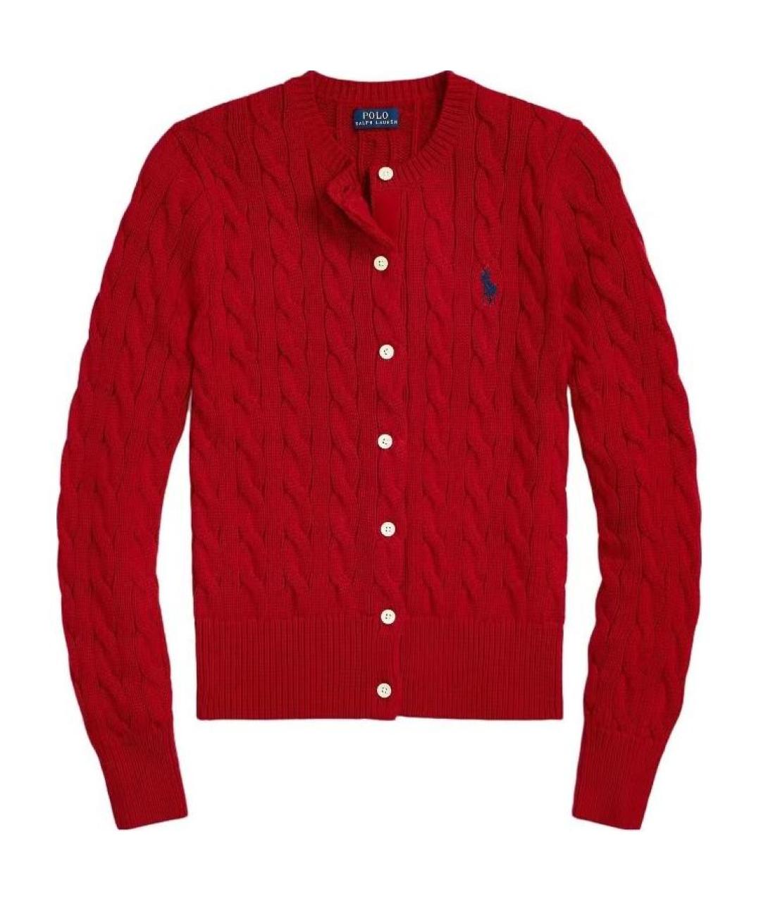 POLO RALPH LAUREN Красный кардиган, фото 1