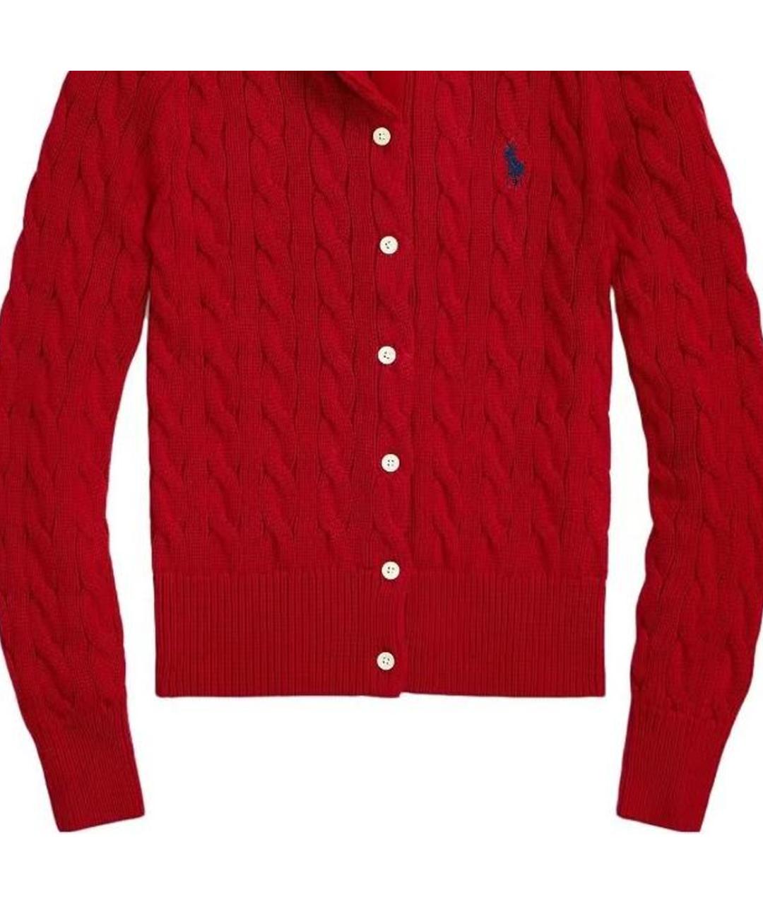 POLO RALPH LAUREN Красный кардиган, фото 4