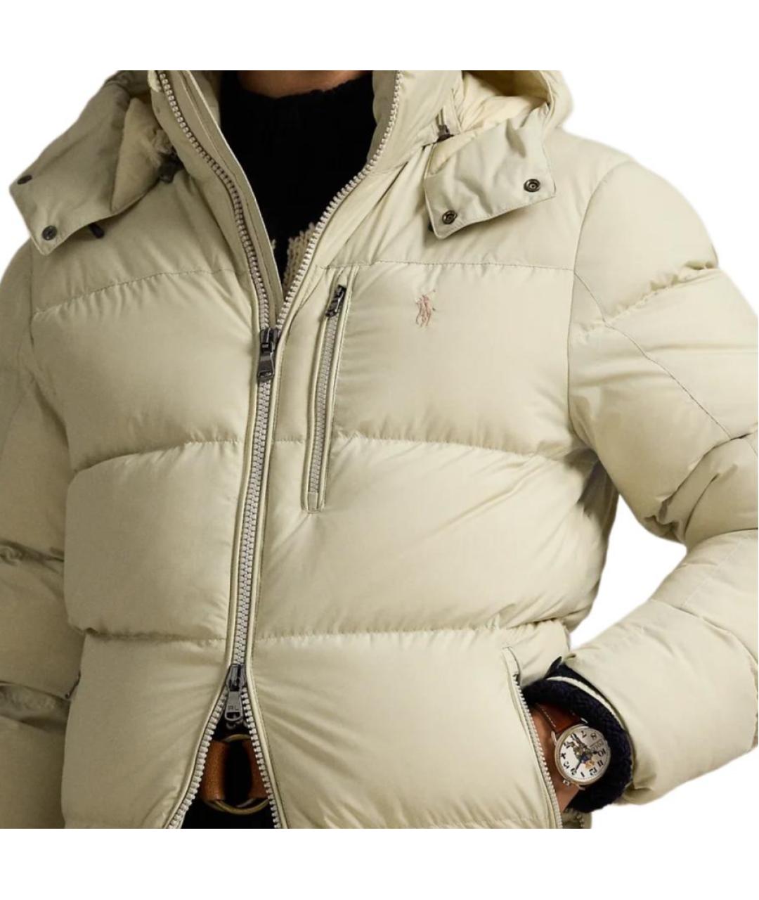 POLO RALPH LAUREN Бежевый пуховик, фото 5