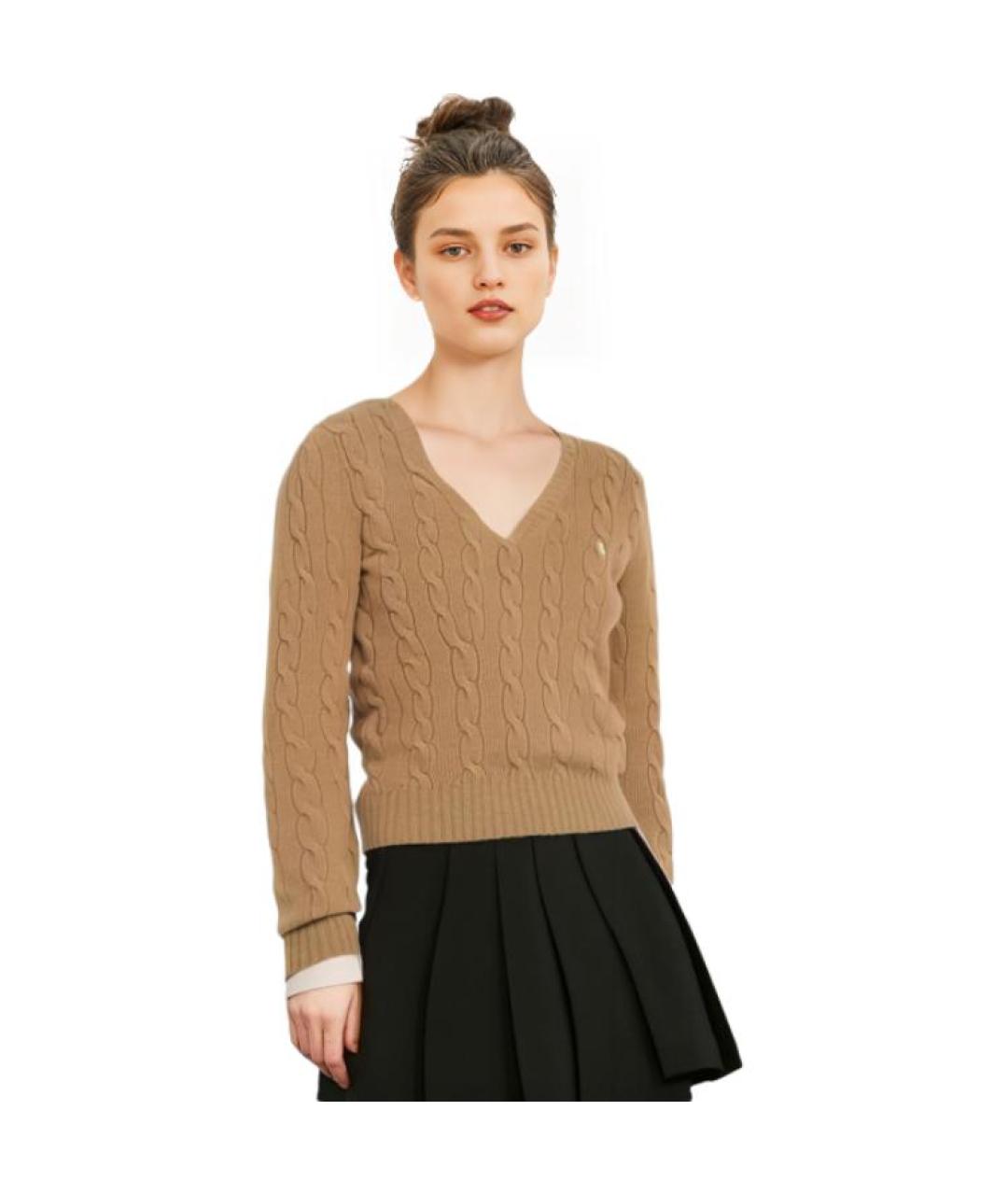 POLO RALPH LAUREN Бежевый джемпер / свитер, фото 3