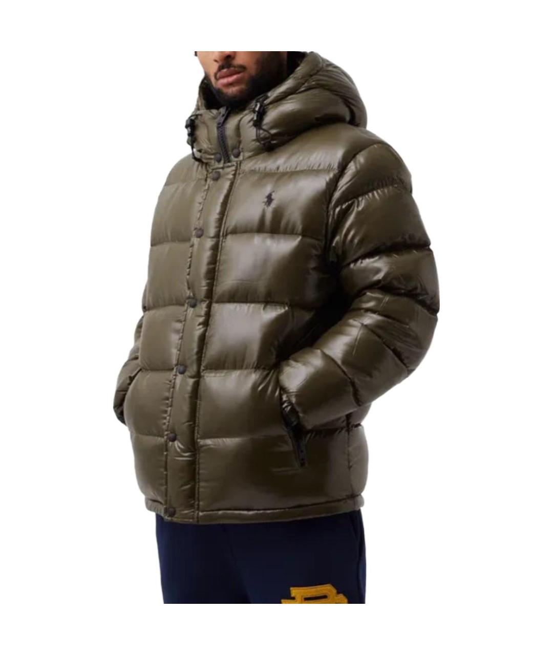 POLO RALPH LAUREN Зеленый пуховик, фото 2