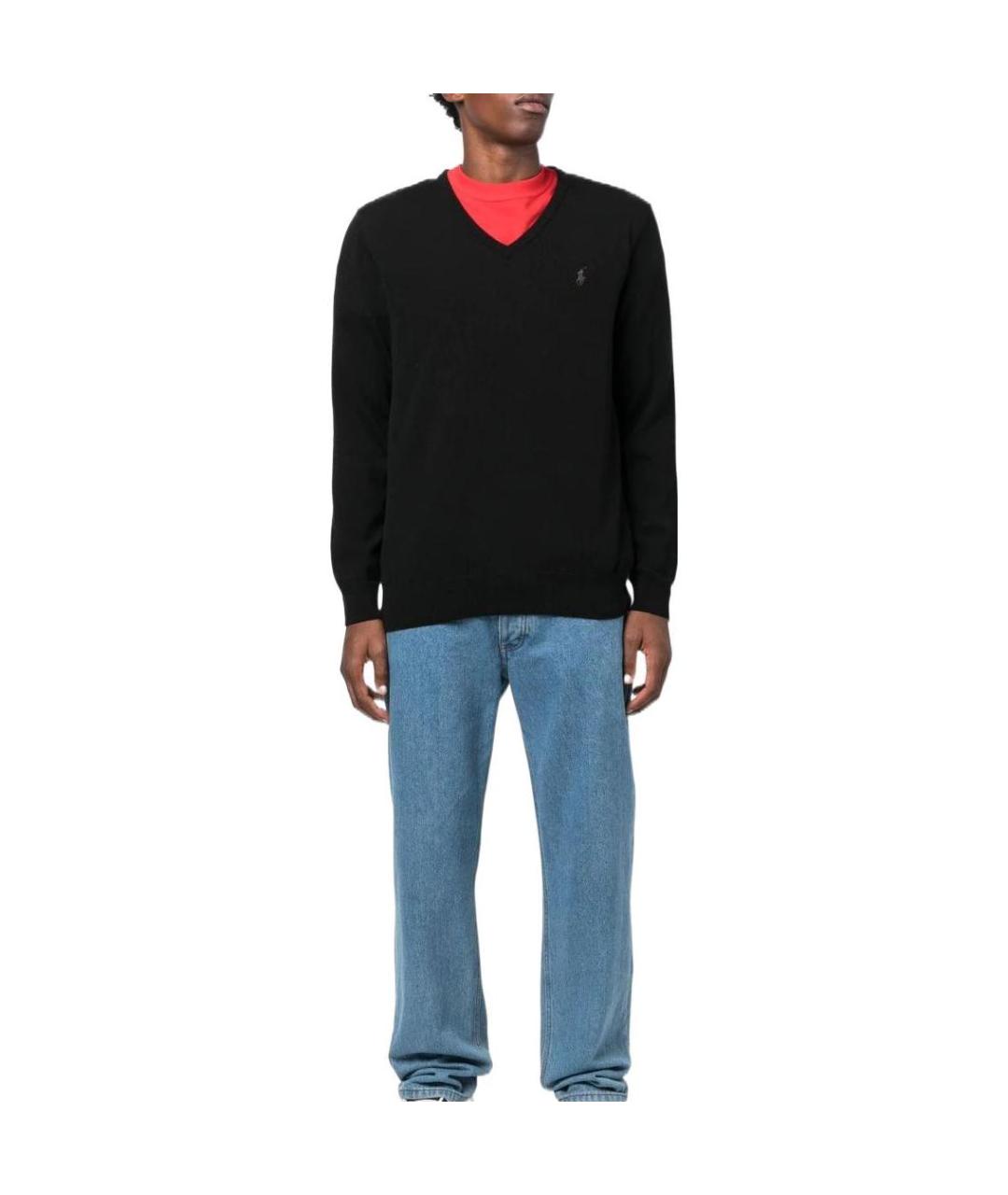 POLO RALPH LAUREN Черный джемпер / свитер, фото 2
