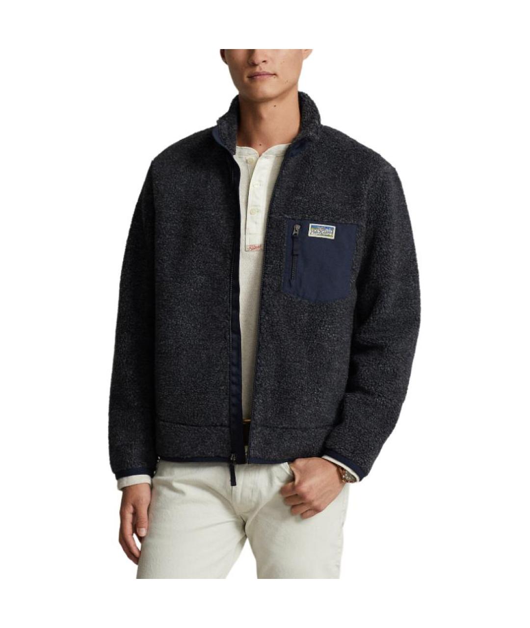 POLO RALPH LAUREN Антрацитовая полиэстеровая куртка, фото 4