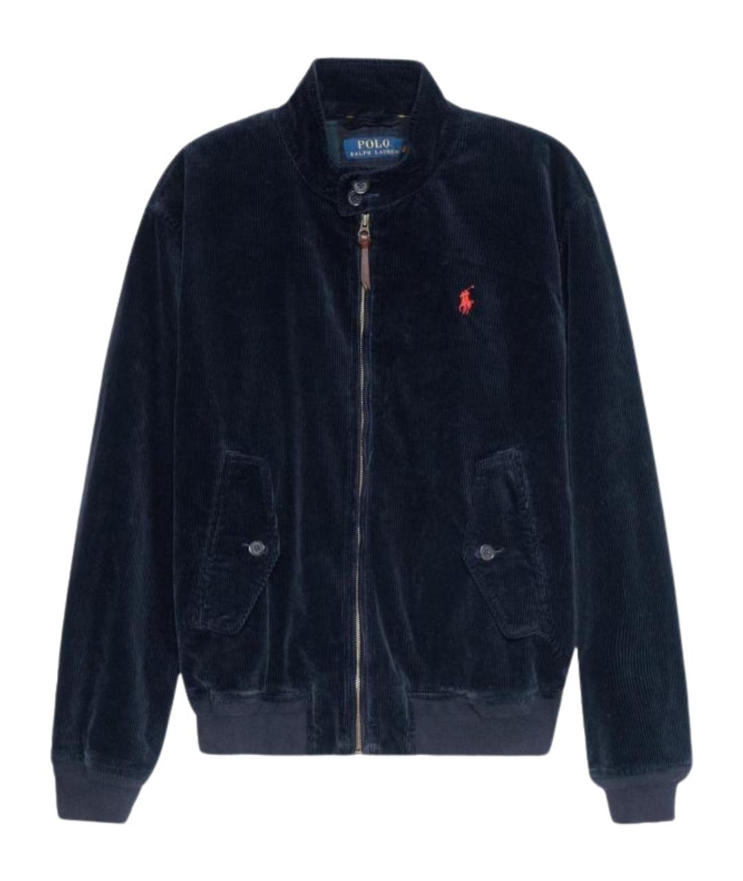 POLO RALPH LAUREN Темно-синяя хлопковая куртка, фото 1