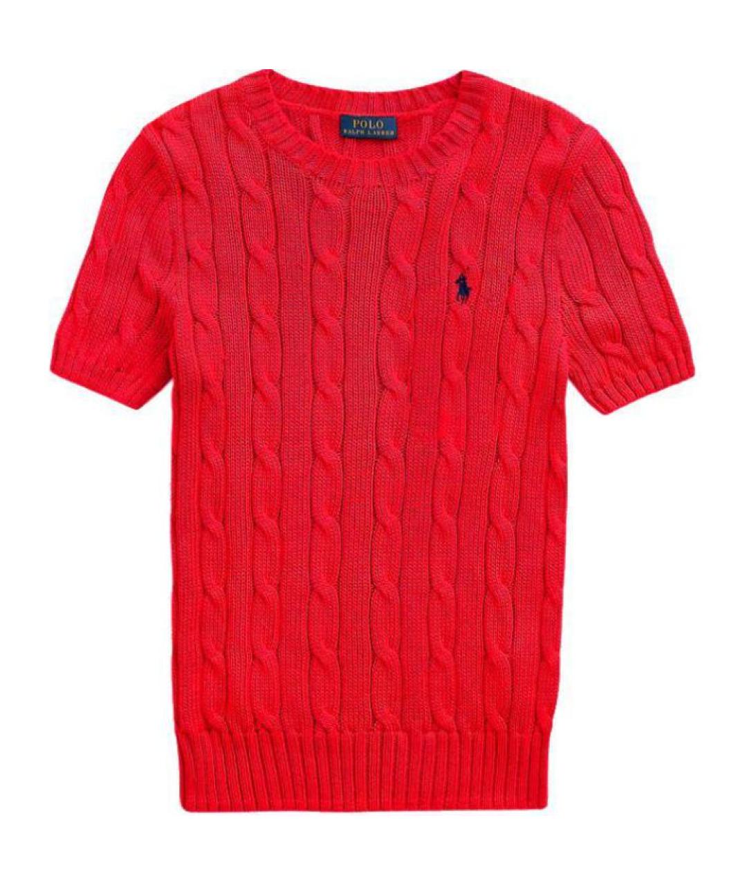 POLO RALPH LAUREN Красный хлопковый джемпер / свитер, фото 1