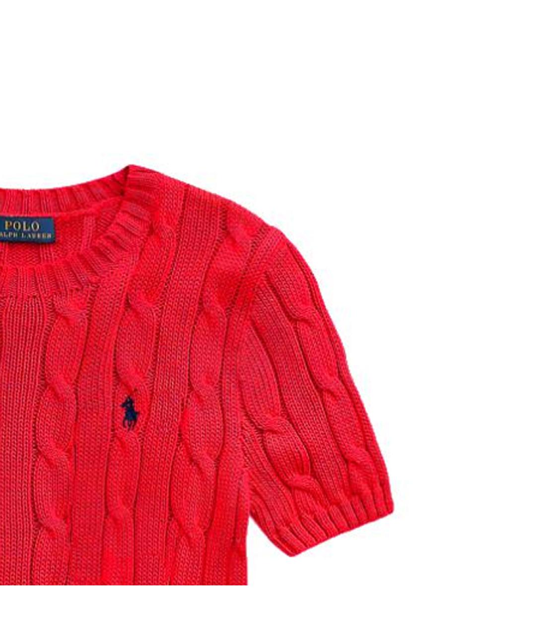 POLO RALPH LAUREN Красный хлопковый джемпер / свитер, фото 4