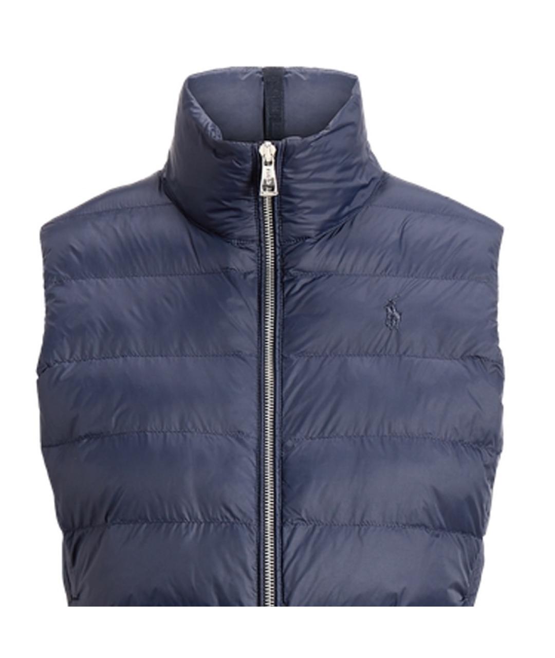 POLO RALPH LAUREN Синий полиамидовый жилет, фото 2