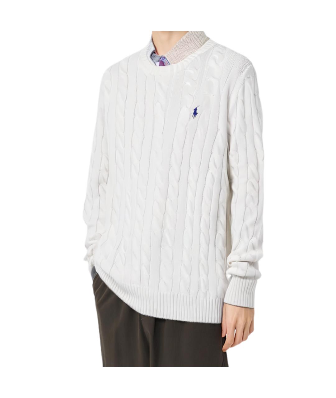 POLO RALPH LAUREN Белый джемпер / свитер, фото 3