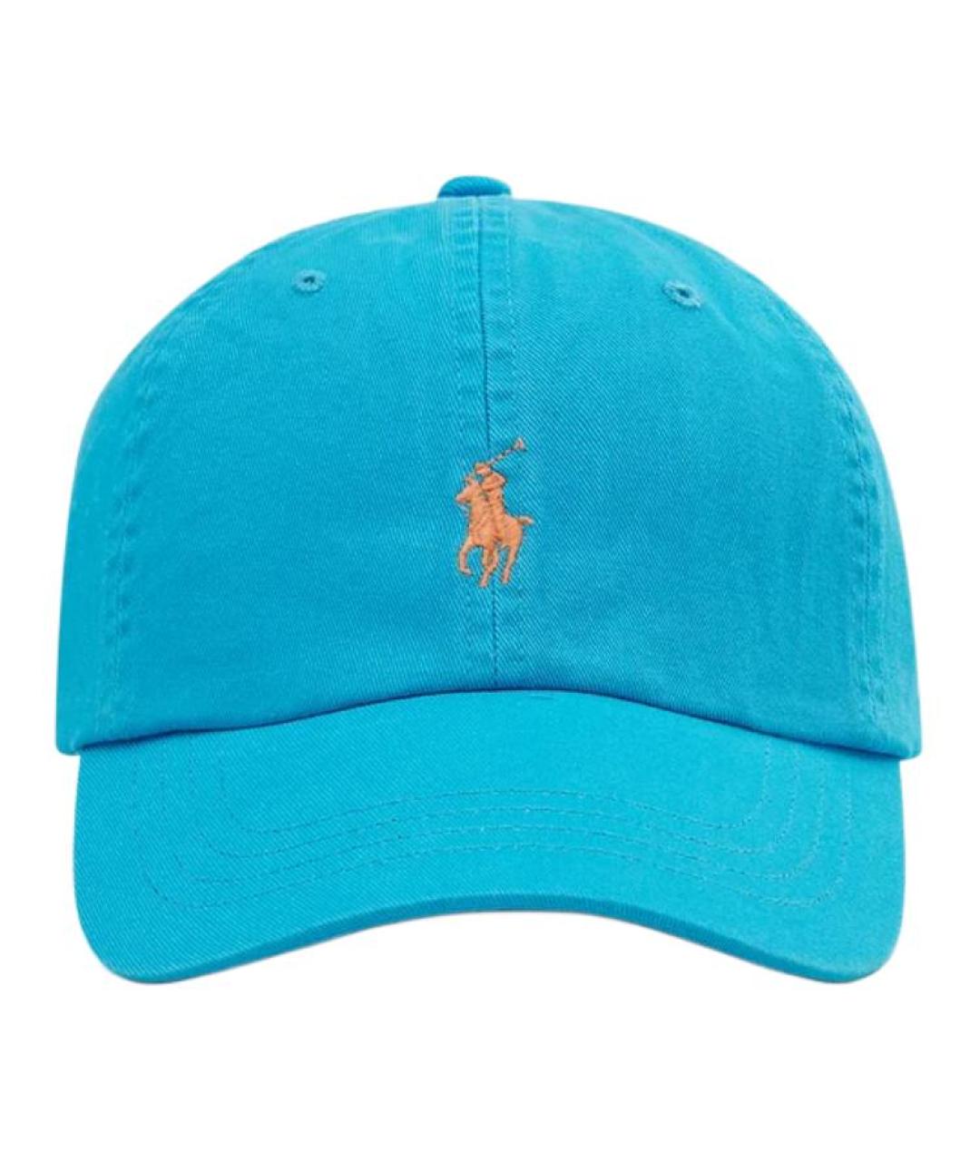 POLO RALPH LAUREN Голубая хлопковая кепка, фото 2
