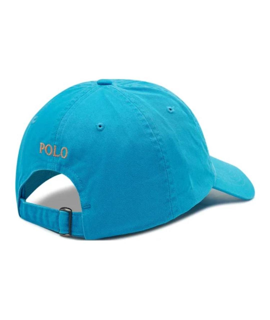 POLO RALPH LAUREN Голубая хлопковая кепка, фото 3