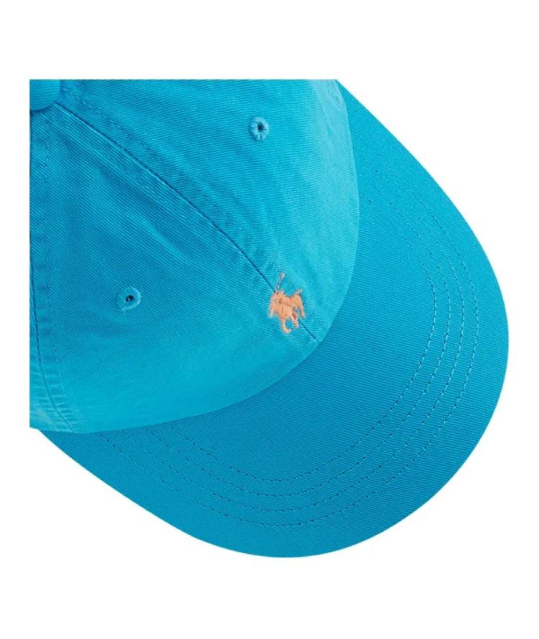 POLO RALPH LAUREN Голубая хлопковая кепка, фото 4