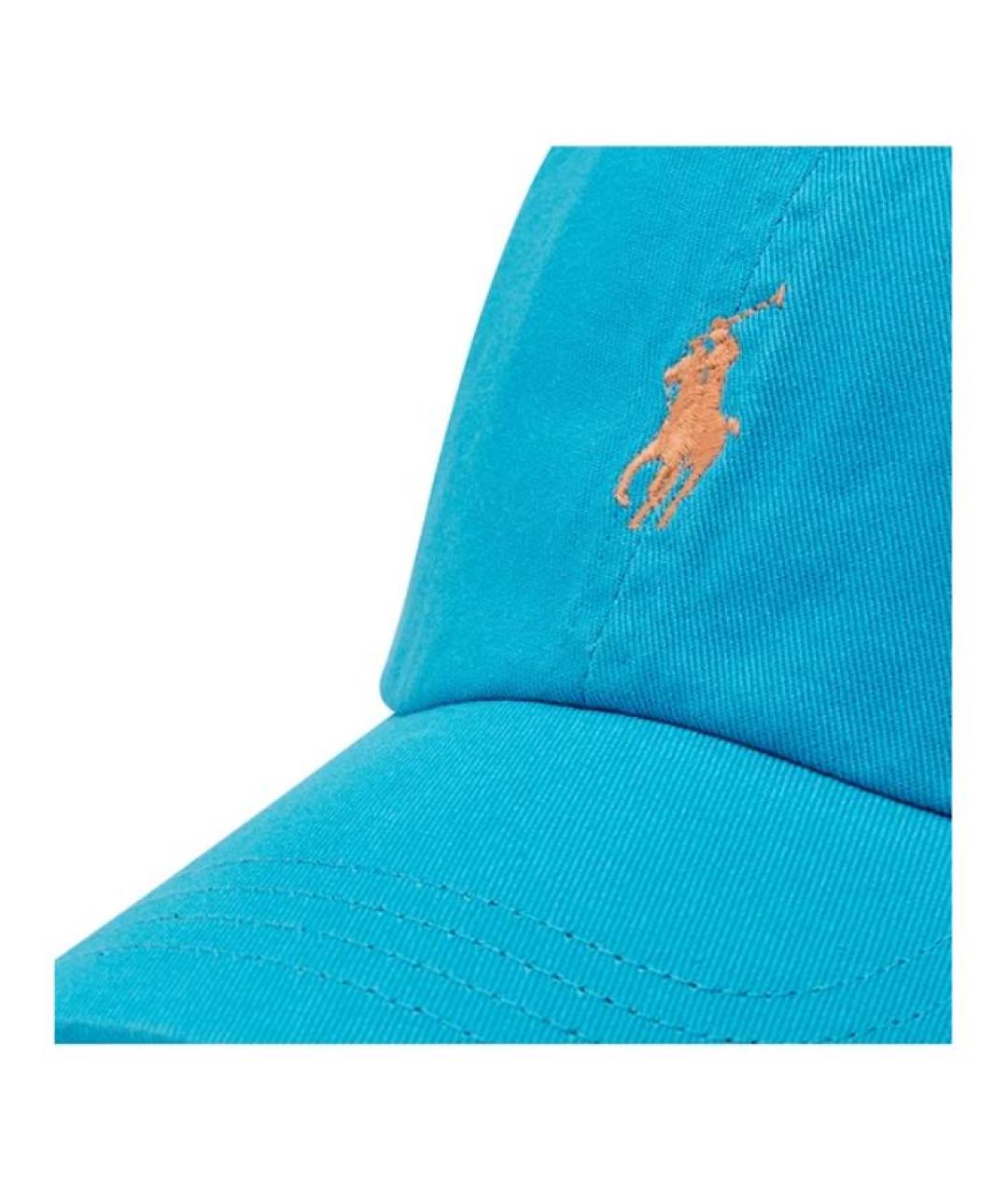 POLO RALPH LAUREN Голубая хлопковая кепка, фото 5