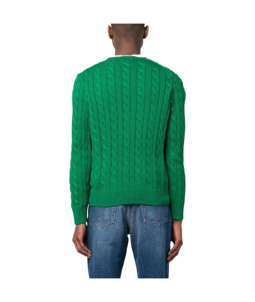 POLO RALPH LAUREN Зеленый джемпер / свитер, фото 5
