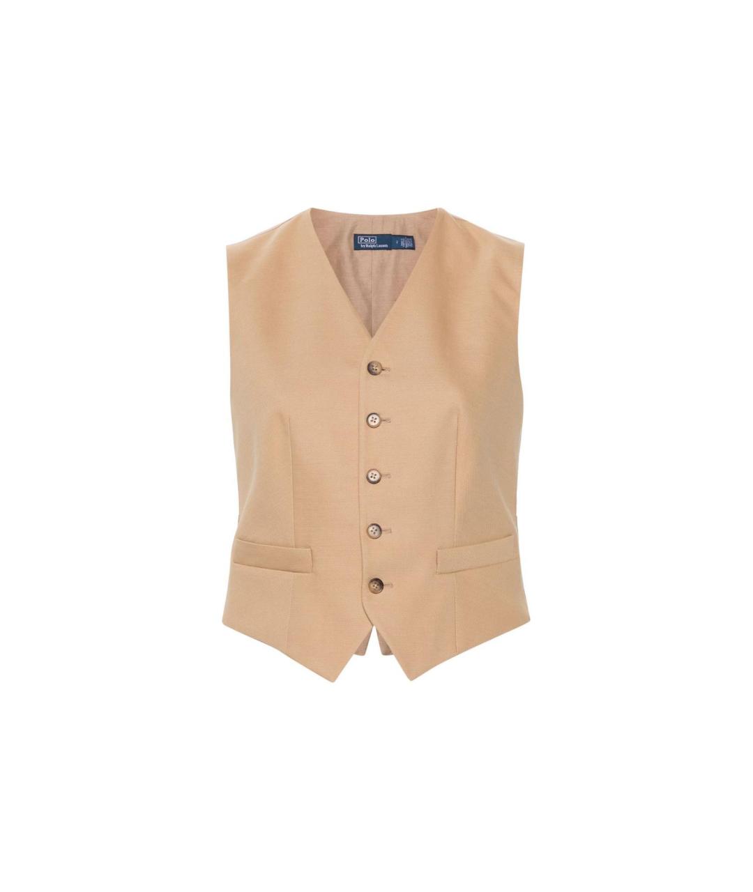 POLO RALPH LAUREN Бежевый жилет, фото 1